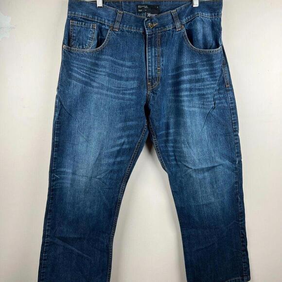 Rocawear Baggy Jeans Mens 38 Blue Denim Y2K Hip Hop Streetwear Relaxed Fit - Picture 1 of 4